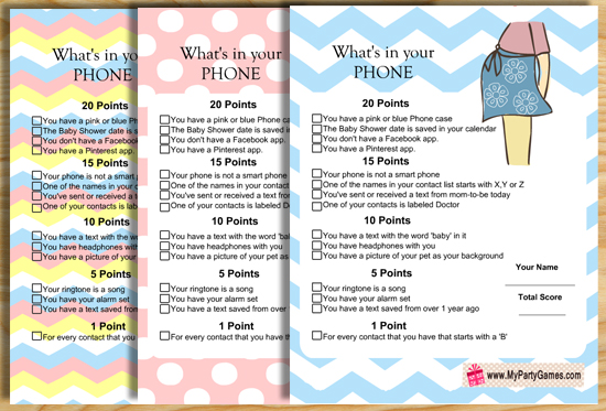 what-s-in-your-phone-baby-shower-game