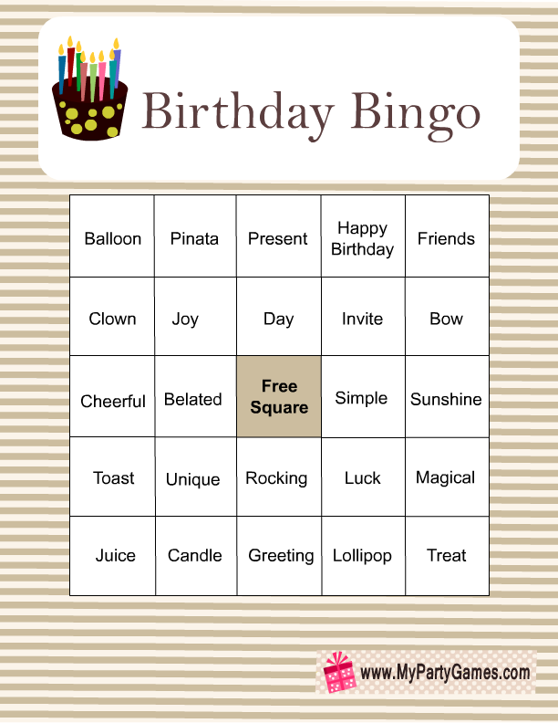 Bingo Birthday Meme