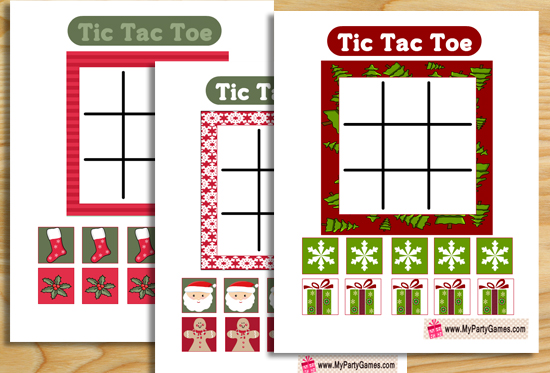Free Printable Tic Tac Toe Game for Christmas