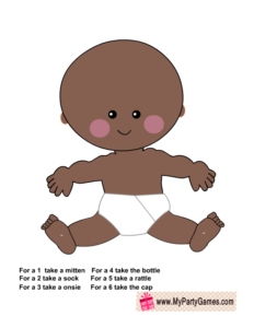 Free Printable African-American Baby Dress Up Game 