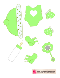 Green clothes for Baby Dress up Game
