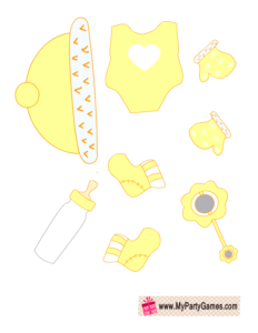 Yellow clothes for Baby Dress up Game