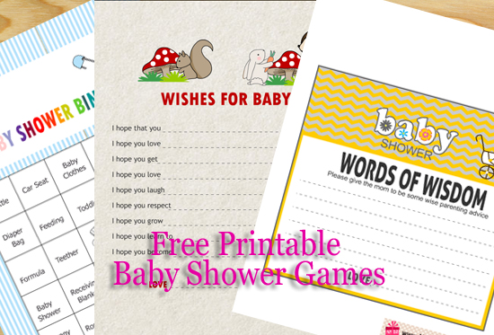 27 Free Printable Baby Shower Games