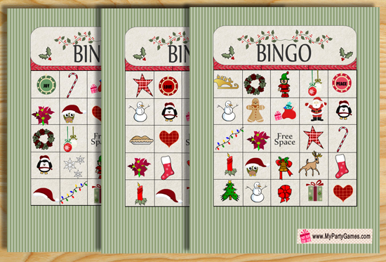 Free Printable Christmas Bingo My Party Games
