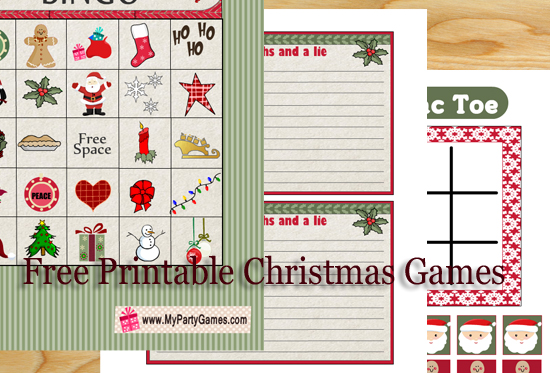 Free Printable Christmas games