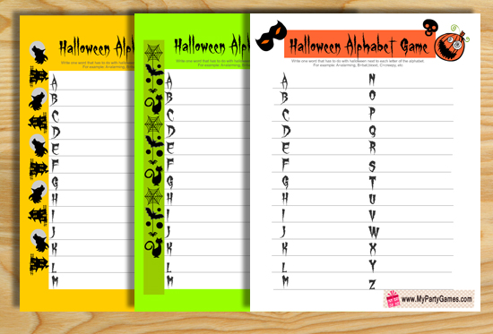 13 Free Printable Halloween Games