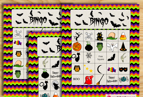 Free Printable Halloween Picture Bingo Game