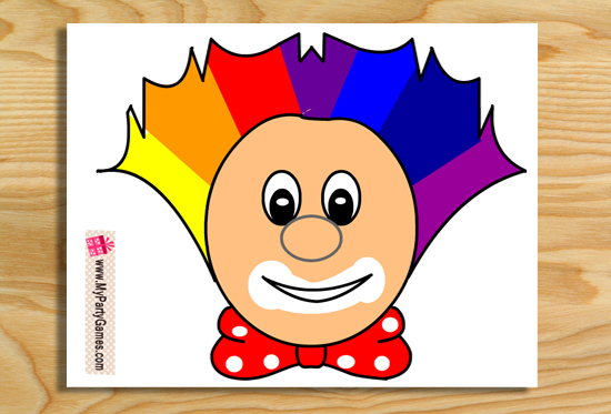 Pin the Nose on the Clown Game { Free Printable }