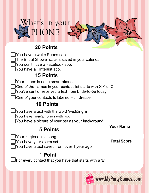 What is on Your Phone Mee Phone Lo Em Undhi Instant Download| Indian Bridal Shower Game Desi Wedding Game Bridal Shower Game