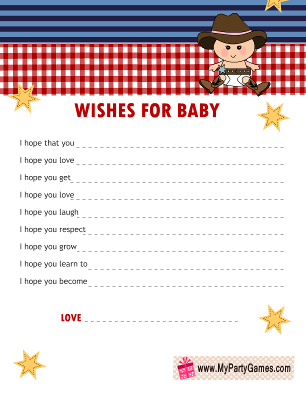Free Printable Wishes For Baby Cards Free Printable Wishes For Baby Cards