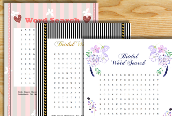 Free Printable Wedding Word Search Game