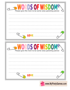 Free Printable Words of Wisdom Cards 