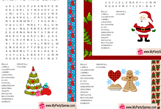 Free Printable Christmas Word Search Game Free Printable Christmas Word Search Game