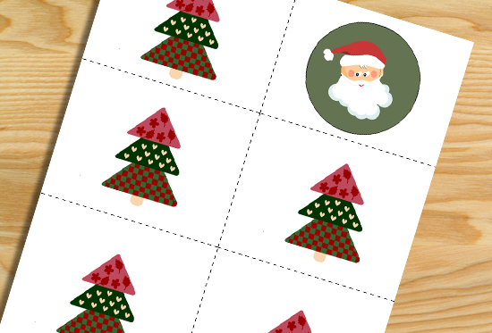 Who got the Santa? Free Printable Christmas Game