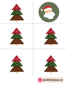 Who got the Santa? Free Printable Christmas Game