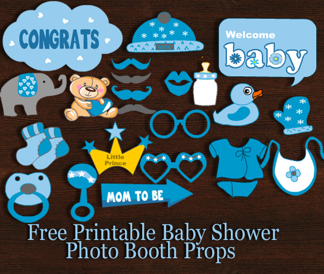 baby shower props boy printable