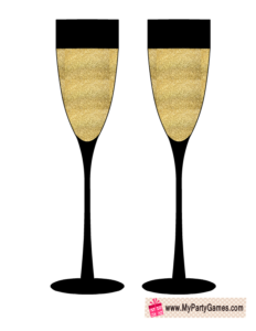 Free Printable Champagne Glasses Prop