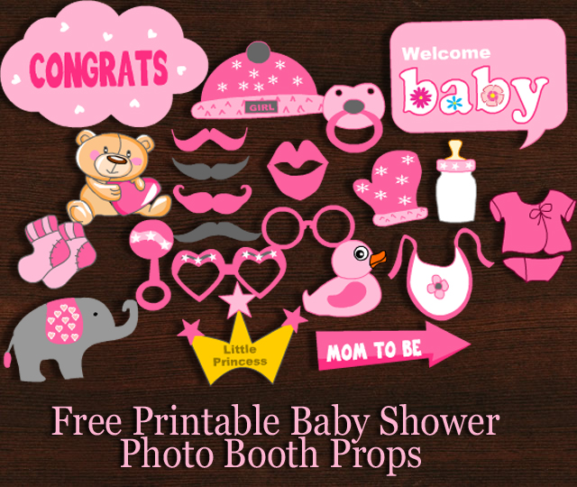 baby shower props boy printable