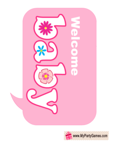 Welcome Baby Sign