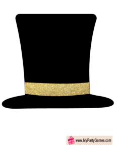 free printable hat prop for new year party