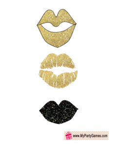 glitter lips props