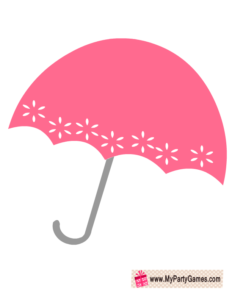 Free Printable Umbrella Prop for Bridal Shower