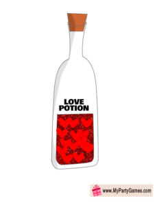 Free Printable Love Potion Bottle Prop