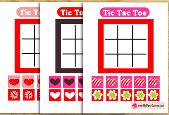 Free Printable Valentine Tic Tac Toe Game