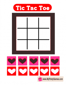 Free Printable Valentine Tic Tac Toe Game