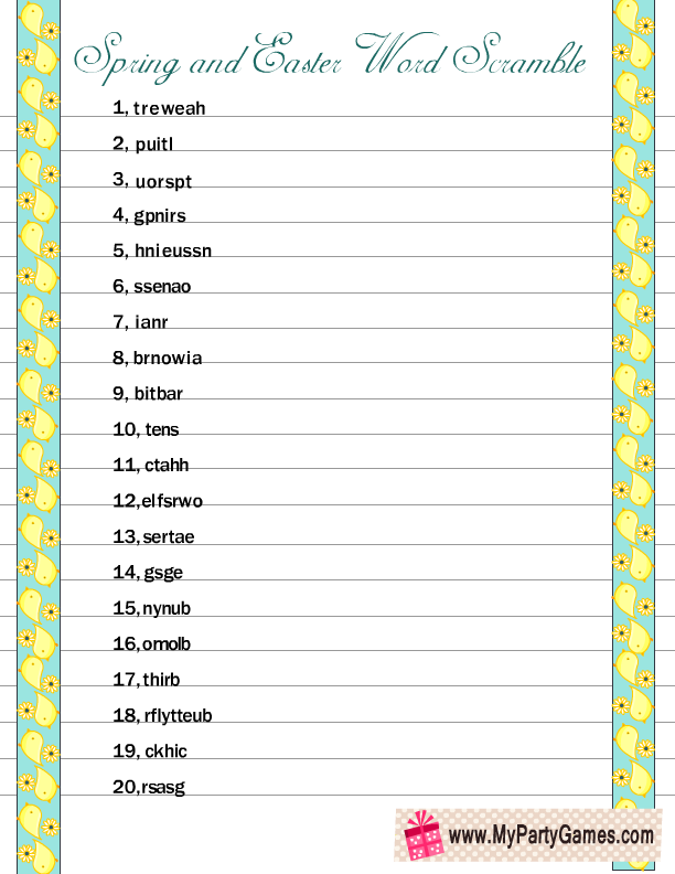 7-free-printable-spring-word-scramble-puzzles