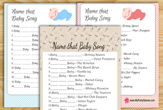 Guess the Baby Songs Matching Game (Download Now) 