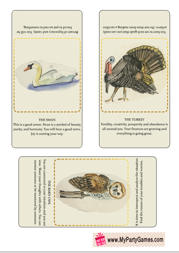 Fun Psychic Party Cards
