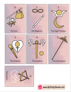 Free Printable Tarot Cards Major Arcana