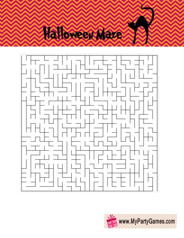 Halloween Maze Printable Free