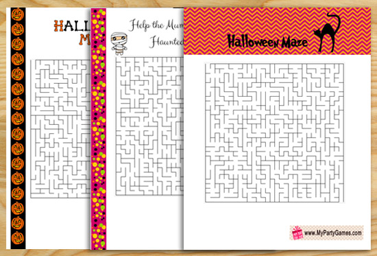 13 Free Printable Halloween Mazes