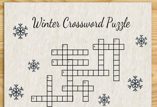 Free Printable Winter Crossword Puzzles