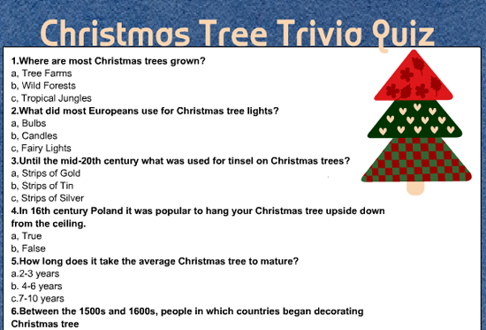 Christmas Trivia Questions For Kids