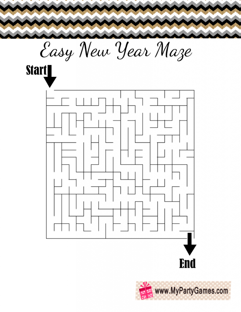 Easy New Year Maze