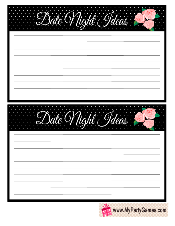 Free Printable} Give DATE NIGHT for a Wedding Gift