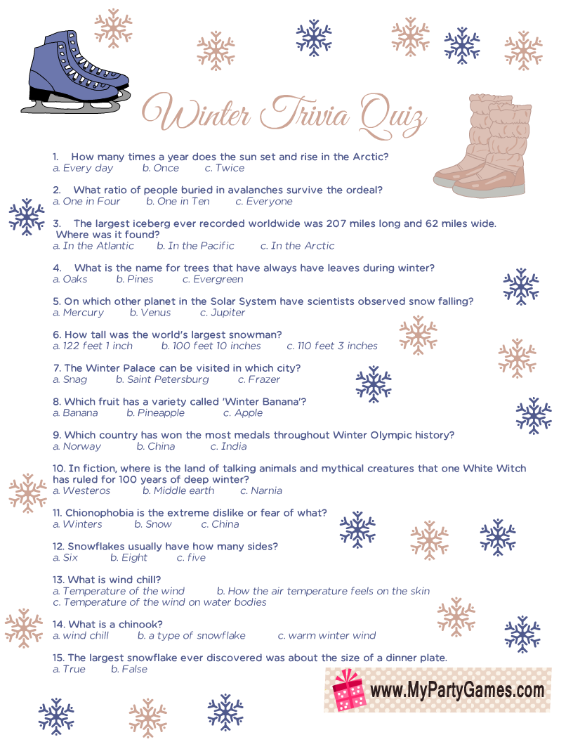 Free Printable Questions And Answers / Disney Princess Trivia Quiz Free