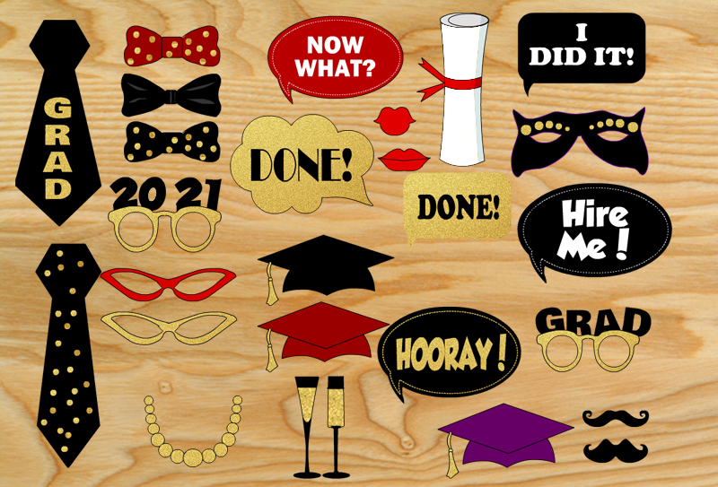 graduation-photo-booth-props-2022-black-and-gold-graduation-decorations