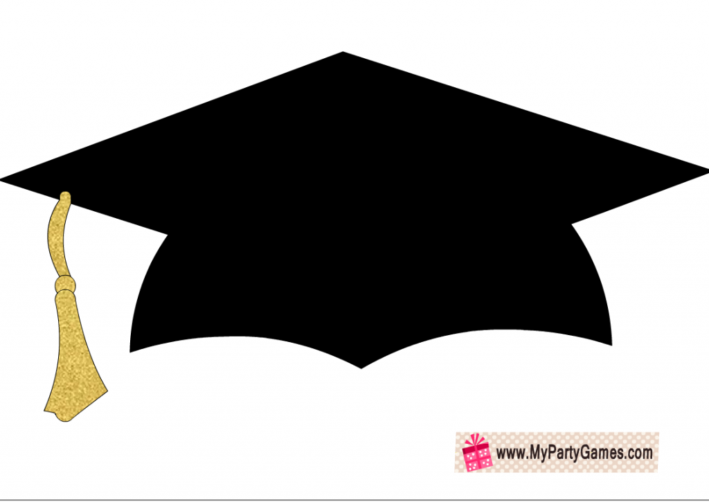 Free Printable Mortarboard (Graduation Cap) Photo Booth Prop