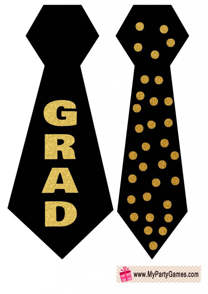 Graduate Neckties Photo Booth Props