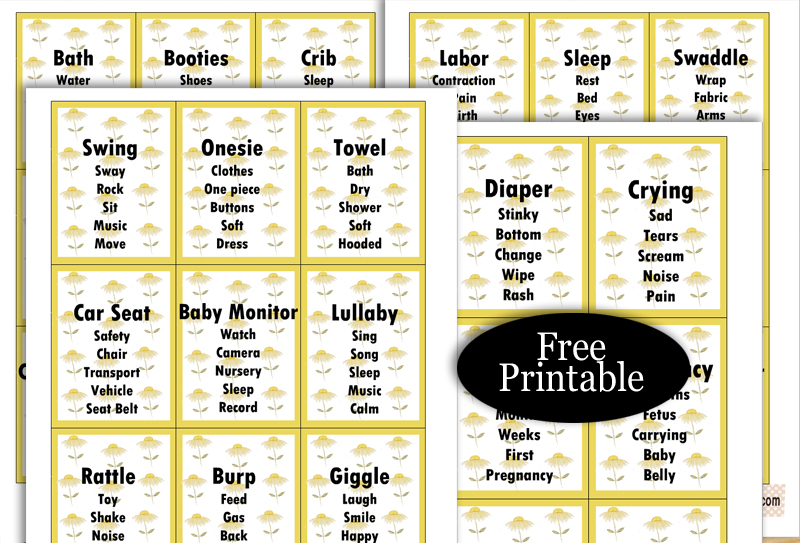 47 Free Printable Baby Shower Games