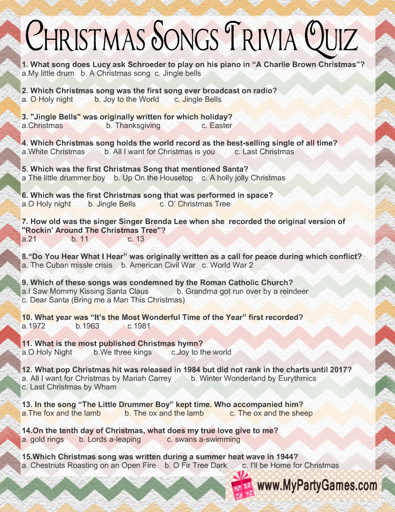 Free Printable 1960 Trivia Questions And Answers Printable Music Quiz Questions With Answers