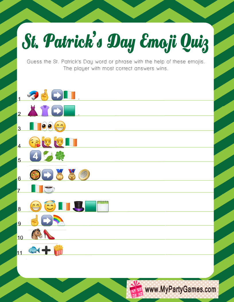 St. Patrick's Day Quiz