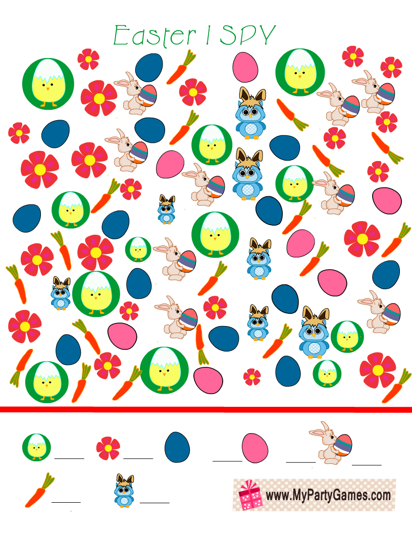 Easter I Spy Game number 2