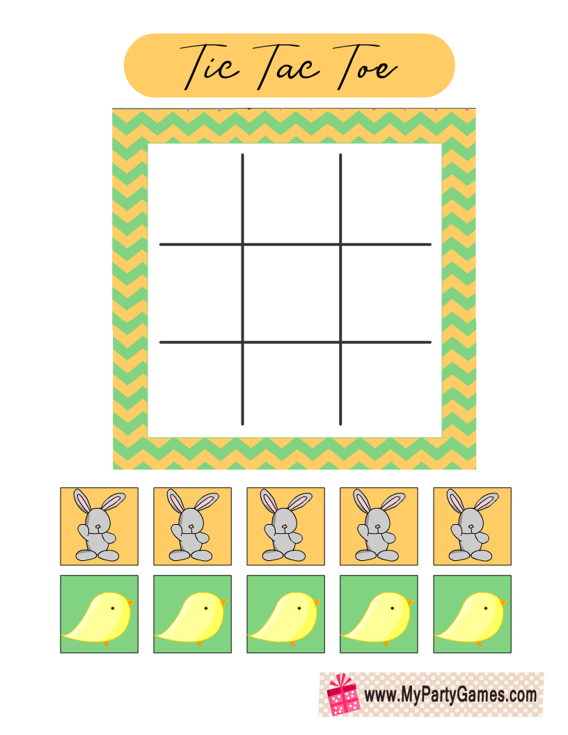 Printable Tic Tac Toe Paper