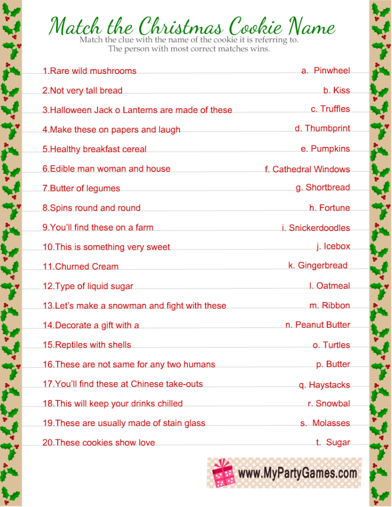 free-printable-match-the-christmas-cookie-name-game