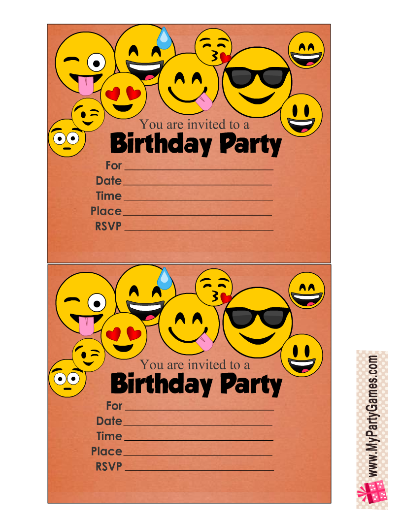 Free and printable birthday invitation templates